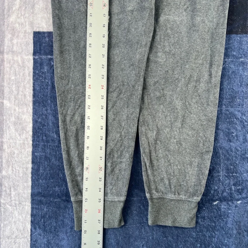 Polo Ralph Lauren‎ Mens Gray Velour Jogger Pant Sweatpants Medium Gray Heather